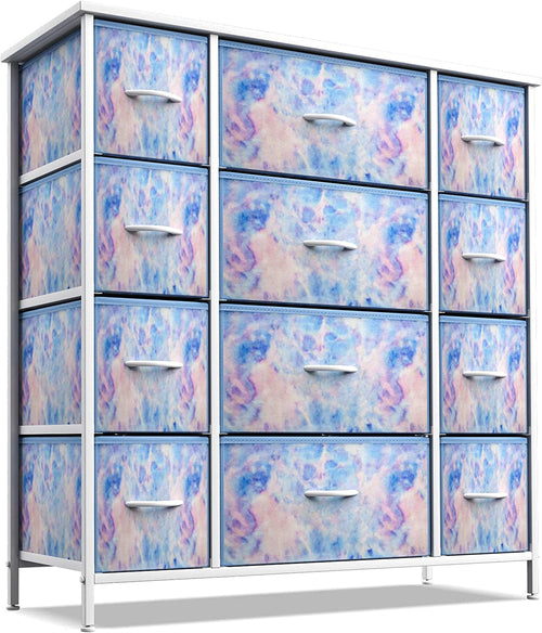 Kids Dresser With 12 Drawers White Finish For Nursery