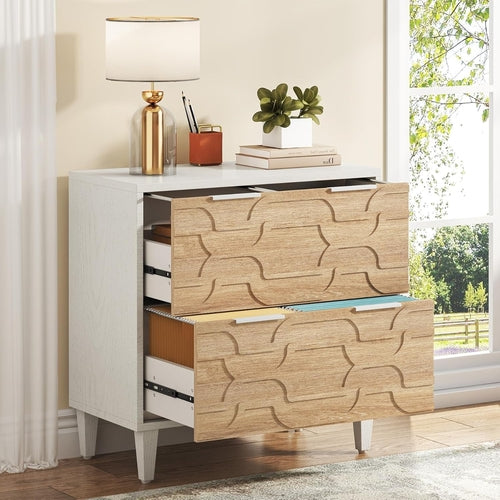 Two Drawer Lateral File Cabinet For A4 Letter And Legal Size Documents