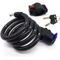 Steel Cable Lock with Keys for Bike